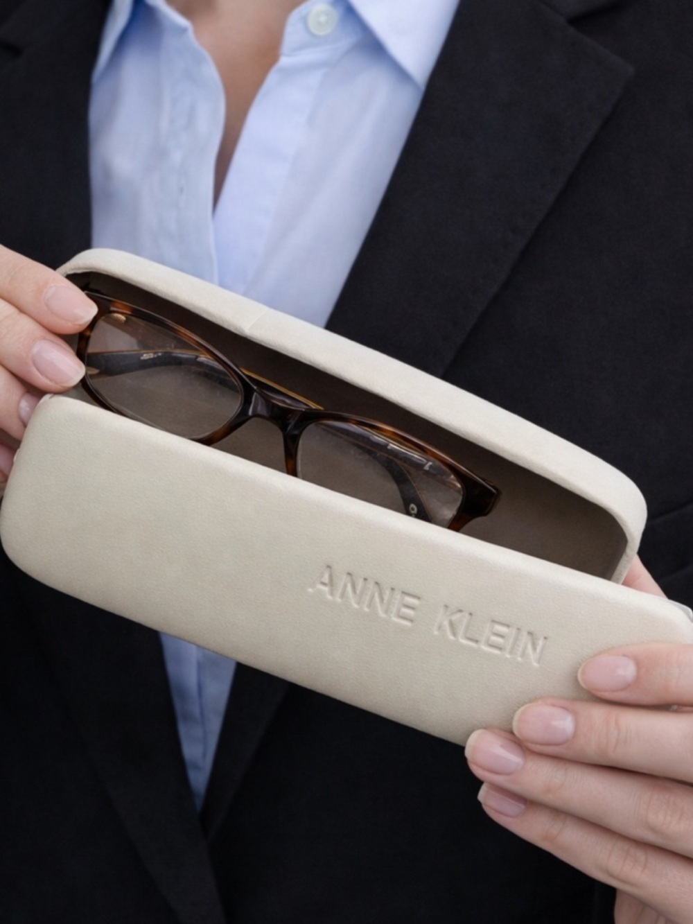 Anne Klein Hard Eyeglass Case